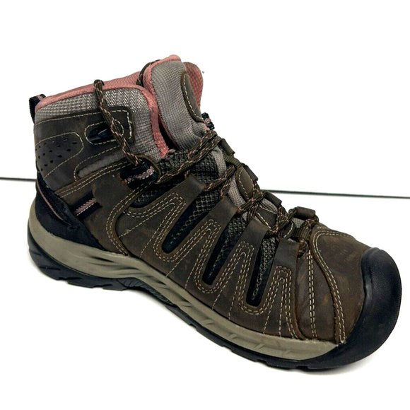 KEEN Women's Flint II Mid Waterproof Boots Brown, Size 8 M - Picture 2 of 6